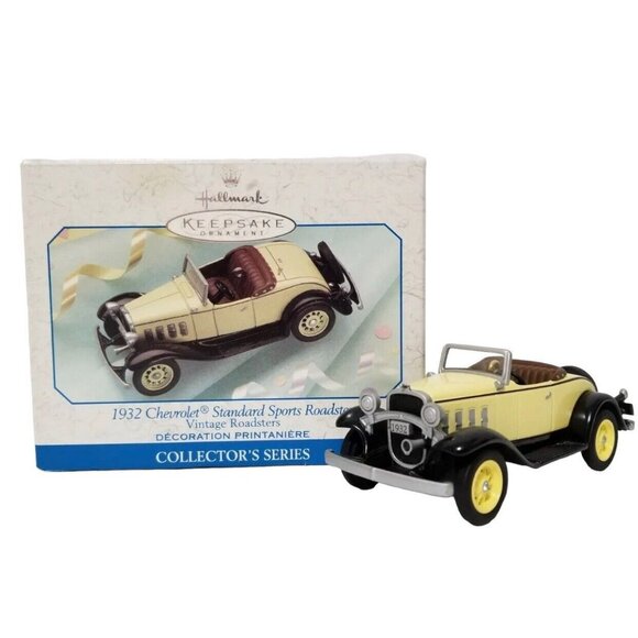 1999 Hallmark Keepsake Ornament  1932 Chevy Standard Sports Roadster Die Cast - Picture 1 of 11